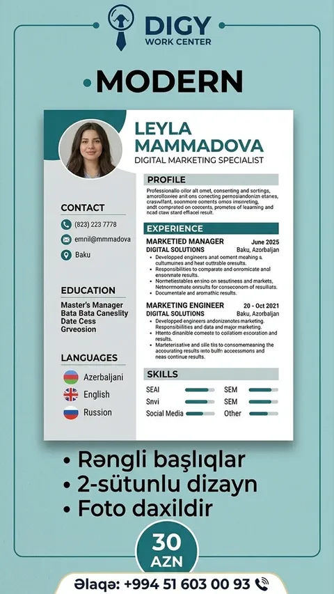 Modern CV
